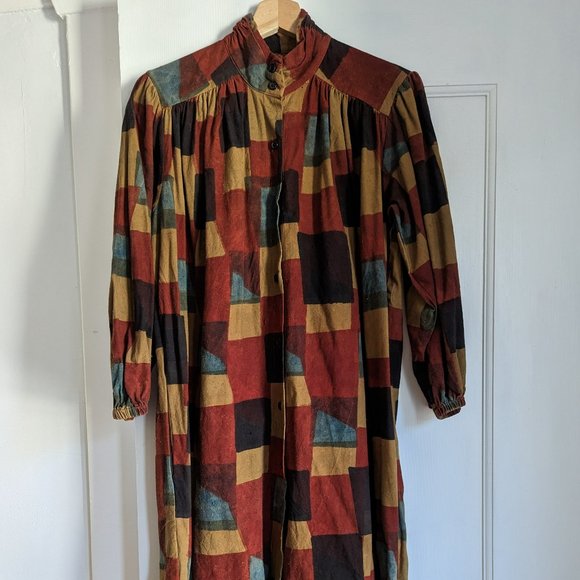 Samira Tunic Dress in Blocks - Picture 1 of 3